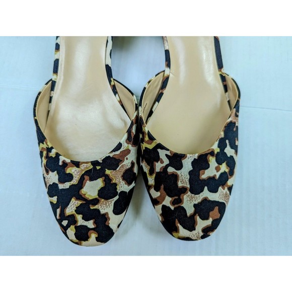 Cabi Kiki #6020 Women’s US 8.5 UK 7 Leopard Brown Closed Toe Heels Ankle Buckle - Picture 8 of 12